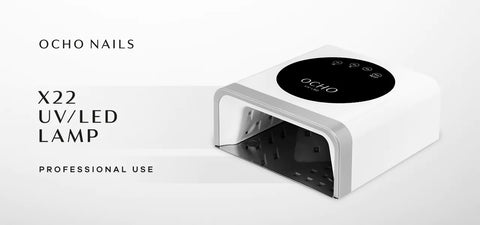 OCHO NAILS LED/UV Lamp X22 72W Wireless White With Mirrored Base