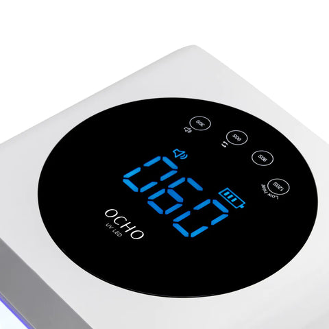 OCHO NAILS LED/UV Lamp X22 72W Wireless White With Mirrored Base